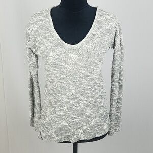 PAIGE women XS Martine knit pullover v-neck long sleeve minimalist‎ gorpcore